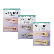 Hair Clips, Acrylic - 2 Piece